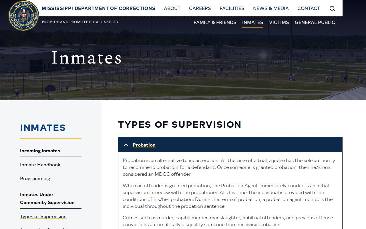 Claiborne County inmate release date and ERS explanation